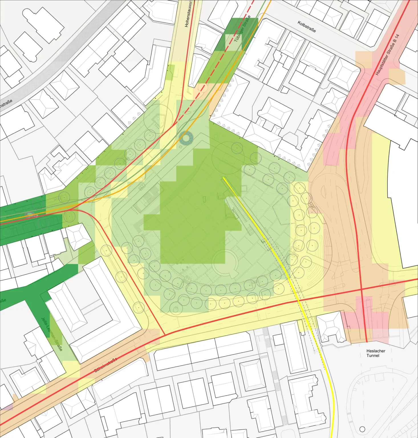 Plan Lärm vorher, Projekt seeensucht