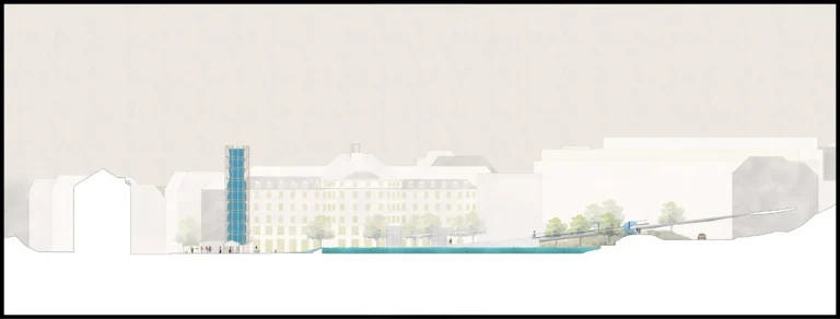 Schnitt Stadt und Platz