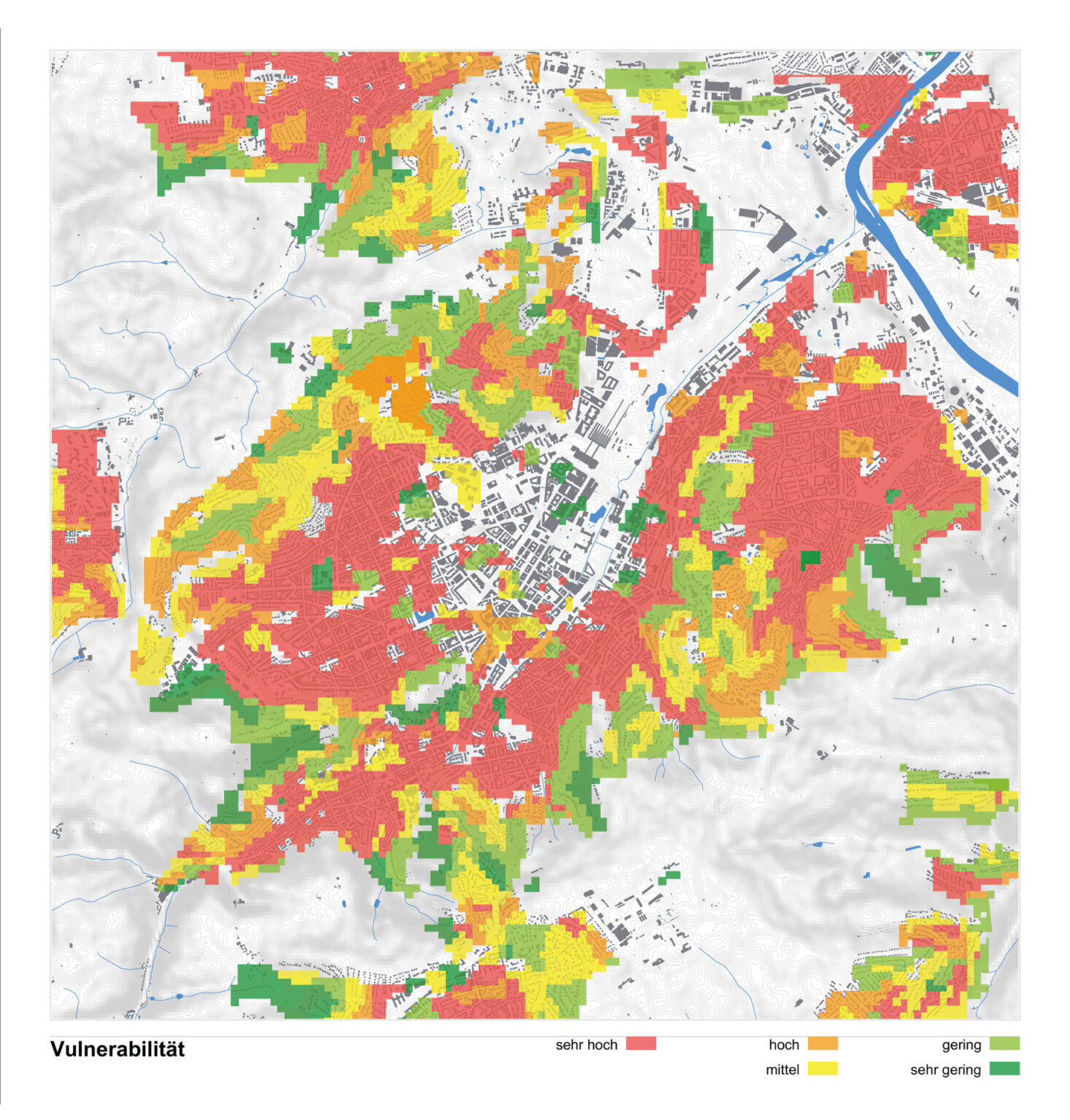 Karte Klimawandel, vulnerabilität