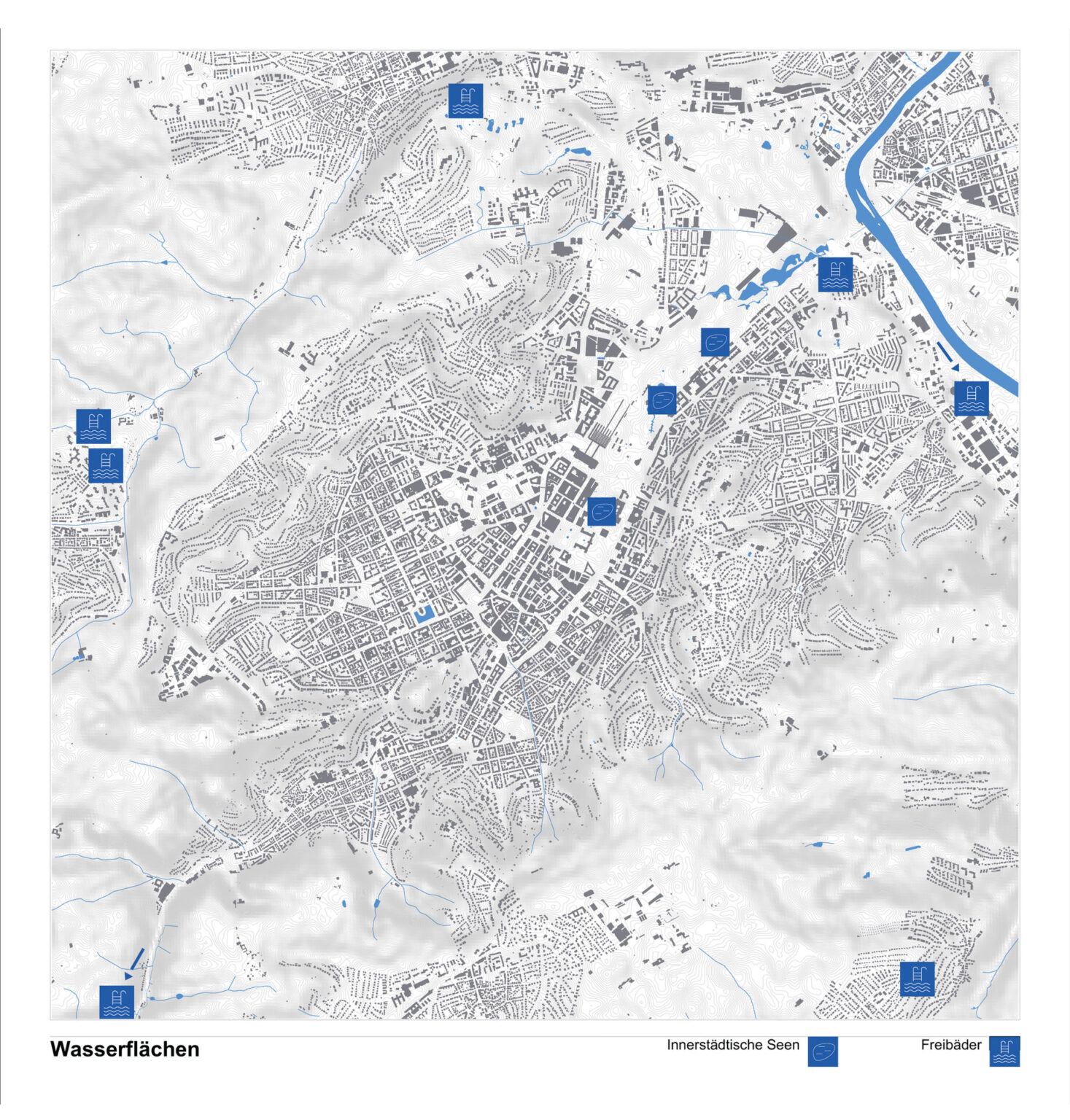 Karte soziales, baden